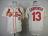 St. Louis Cardinals #13 Carpenter Cream Jerseys,baseball caps,new era cap wholesale,wholesale hats