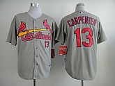 St. Louis Cardinals #13 Carpenter Gray Jerseys,baseball caps,new era cap wholesale,wholesale hats