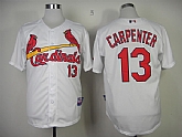 St. Louis Cardinals #13 Carpenter White Jerseys,baseball caps,new era cap wholesale,wholesale hats