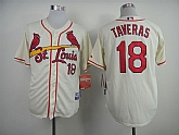 St. Louis Cardinals #18 Taveras Cream Jerseys,baseball caps,new era cap wholesale,wholesale hats