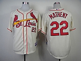 St. Louis Cardinals #22 Matheny Cream Jerseys,baseball caps,new era cap wholesale,wholesale hats