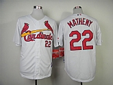 St. Louis Cardinals #22 Matheny White Jerseys,baseball caps,new era cap wholesale,wholesale hats