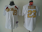 St. Louis Cardinals #23 David Freese White With Golden Jerseys,baseball caps,new era cap wholesale,wholesale hats