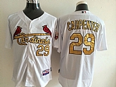 St. Louis Cardinals #29 Chris Carpenter White With Golden Jerseys,baseball caps,new era cap wholesale,wholesale hats