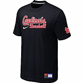 St. Louis Cardinals Black Nike Short Sleeve Practice T-Shirt,baseball caps,new era cap wholesale,wholesale hats
