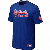 St. Louis Cardinals Blue Nike Short Sleeve Practice T-Shirt,baseball caps,new era cap wholesale,wholesale hats