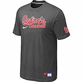 St. Louis Cardinals D.Grey Nike Short Sleeve Practice T-Shirt,baseball caps,new era cap wholesale,wholesale hats