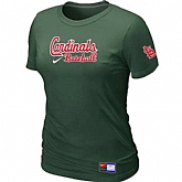 St. Louis Cardinals Nike Women's D.Green Short Sleeve Practice T-Shirt,baseball caps,new era cap wholesale,wholesale hats