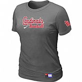 St. Louis Cardinals Nike Women's D.Grey Short Sleeve Practice T-Shirt,baseball caps,new era cap wholesale,wholesale hats