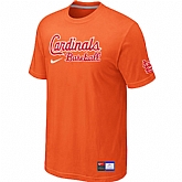 St. Louis Cardinals Orange Nike Short Sleeve Practice T-Shirt,baseball caps,new era cap wholesale,wholesale hats