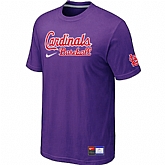 St. Louis Cardinals Purple Nike Short Sleeve Practice T-Shirt,baseball caps,new era cap wholesale,wholesale hats