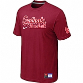 St. Louis Cardinals Red Nike Short Sleeve Practice T-Shirt,baseball caps,new era cap wholesale,wholesale hats
