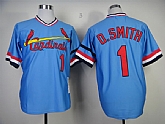St.Louis Cardinals #1 Smith Blue Throwback 1982 Jerseys,baseball caps,new era cap wholesale,wholesale hats