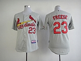 St.Louis Cardinals #23 David Freese Grey Jerseys,baseball caps,new era cap wholesale,wholesale hats