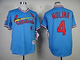 St.Louis Cardinals #4 Yadier Molina Blue Throwback 1982 Jerseys,baseball caps,new era cap wholesale,wholesale hats