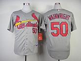 St.Louis Cardinals #50 Adam Wainwright Gray Jerseys,baseball caps,new era cap wholesale,wholesale hats