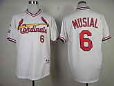 St.Louis Cardinals #6 Stan Musial White Throwback 1982 Jerseys,baseball caps,new era cap wholesale,wholesale hats