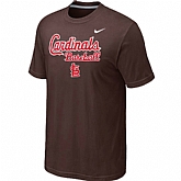St.Louis Cardinals 2014 Home Practice T-Shirt - Brown,baseball caps,new era cap wholesale,wholesale hats