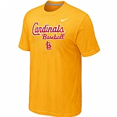 St.Louis Cardinals 2014 Home Practice T-Shirt - Yellow,baseball caps,new era cap wholesale,wholesale hats