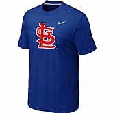 St.Louis Cardinals Heathered Blue Nike Blended T-Shirt,baseball caps,new era cap wholesale,wholesale hats
