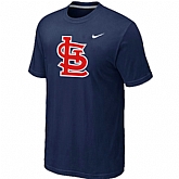 St.Louis Cardinals Heathered D.Blue Nike Blended T-Shirt,baseball caps,new era cap wholesale,wholesale hats
