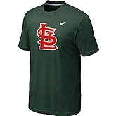 St.Louis Cardinals Heathered D.Green Nike Blended T-Shirt,baseball caps,new era cap wholesale,wholesale hats