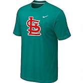 St.Louis Cardinals Heathered Green Nike Blended T-Shirt,baseball caps,new era cap wholesale,wholesale hats