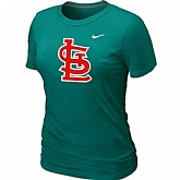 St.Louis Cardinals Heathered L.Green Nike Women's Blended T-Shirt,baseball caps,new era cap wholesale,wholesale hats