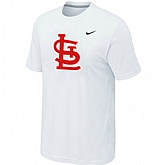 St.Louis Cardinals Heathered White Nike Blended T-Shirt,baseball caps,new era cap wholesale,wholesale hats
