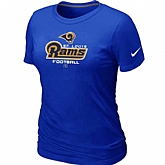 St.Louis Rams Blue Women's Critical Victory T-Shirt,baseball caps,new era cap wholesale,wholesale hats
