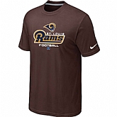 St.Louis Rams Critical Victory Brown T-Shirt,baseball caps,new era cap wholesale,wholesale hats