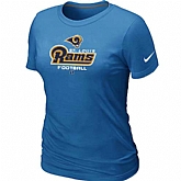 St.Louis Rams L.blue Women's Critical Victory T-Shirt,baseball caps,new era cap wholesale,wholesale hats