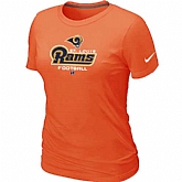 St.Louis Rams Orange Women's Critical Victory T-Shirt,baseball caps,new era cap wholesale,wholesale hats