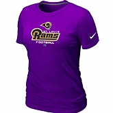 St.Louis Rams Purple Women's Critical Victory T-Shirt,baseball caps,new era cap wholesale,wholesale hats