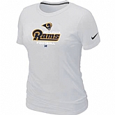 St.Louis Rams White Women's Critical Victory T-Shirt,baseball caps,new era cap wholesale,wholesale hats