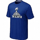 Super Bowl XLVII Logo Blue T-Shirt,baseball caps,new era cap wholesale,wholesale hats