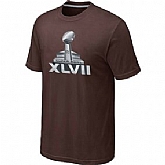 Super Bowl XLVII Logo Brown T-Shirt,baseball caps,new era cap wholesale,wholesale hats