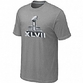 Super Bowl XLVII Logo L.Grey T-Shirt,baseball caps,new era cap wholesale,wholesale hats