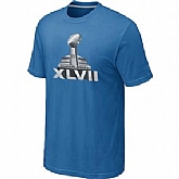 Super Bowl XLVII Logo light Blue T-Shirt,baseball caps,new era cap wholesale,wholesale hats