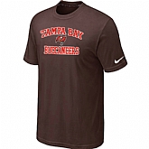Tampa Bay Buccaneers Heart & Soul Brownl T-Shirt,baseball caps,new era cap wholesale,wholesale hats