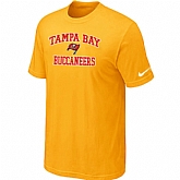 Tampa Bay Buccaneers Heart & Soul Yellowl T-Shirt,baseball caps,new era cap wholesale,wholesale hats