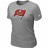 Tampa Bay Buccaneers L.Grey Women's Logo T-Shirt,baseball caps,new era cap wholesale,wholesale hats