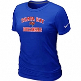 Tampa Bay Buccaneers Women's Heart & Soul Blue T-Shirt,baseball caps,new era cap wholesale,wholesale hats