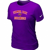 Tampa Bay Buccaneers Women's Heart & Soul Purple T-Shirt,baseball caps,new era cap wholesale,wholesale hats