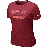 Tampa Bay Buccaneers Women's Heart & Soul Red T-Shirt,baseball caps,new era cap wholesale,wholesale hats