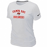 Tampa Bay Buccaneers Women's Heart & Soul White T-Shirt,baseball caps,new era cap wholesale,wholesale hats