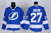 Tampa Bay Lightning #27 Jonathan Drouin Blue Jerseys,baseball caps,new era cap wholesale,wholesale hats