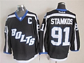 Tampa Bay Lightning #91 Steven Stamkos Black Jerseys,baseball caps,new era cap wholesale,wholesale hats
