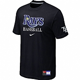 Tampa Bay Rays Black Nike Short Sleeve Practice T-Shirt,baseball caps,new era cap wholesale,wholesale hats