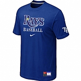 Tampa Bay Rays Blue Nike Short Sleeve Practice T-Shirt,baseball caps,new era cap wholesale,wholesale hats